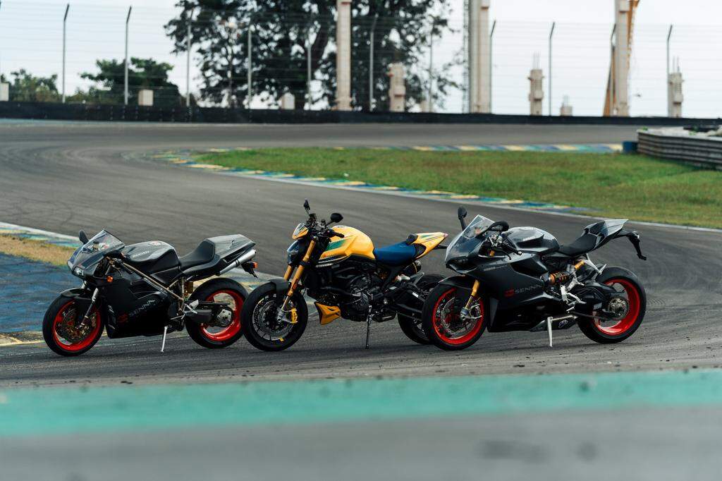 Ducati reúne motos em homenagem a Ayrton Senna no Autódromo de Interlagos