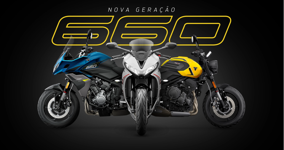 Triumph promove o 660 Day para lançar nova geração da linha 660 no Brasil